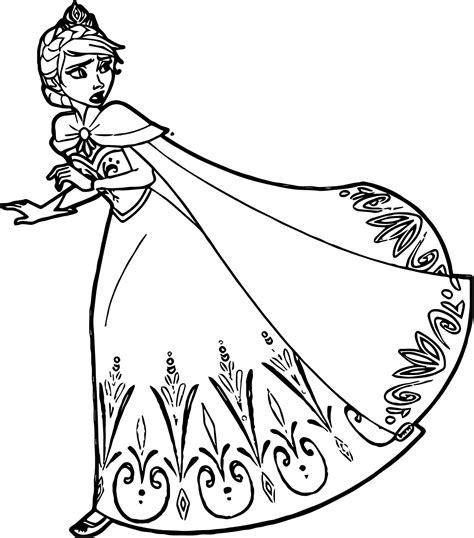 coloring pages elsa frozen